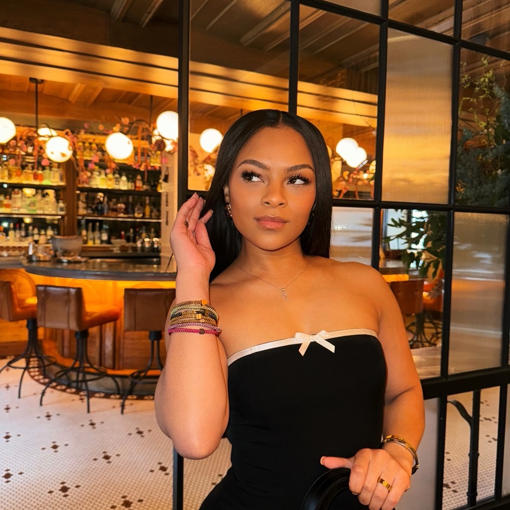 Revolve Elegant Black Strapless Mini Dress